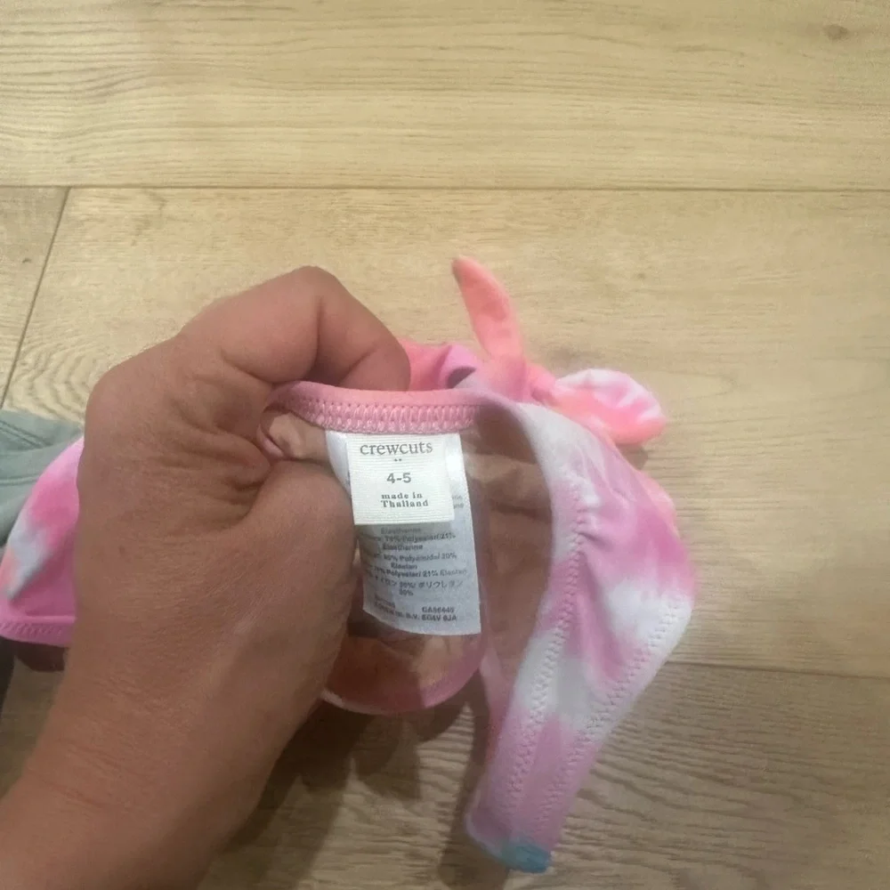 Crewcuts Girls' tie-dye one-piece swimsuit 4/5Y